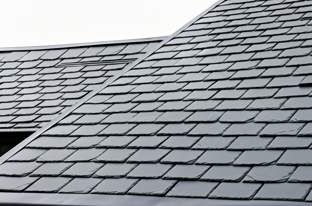 Traditional natural slate roof